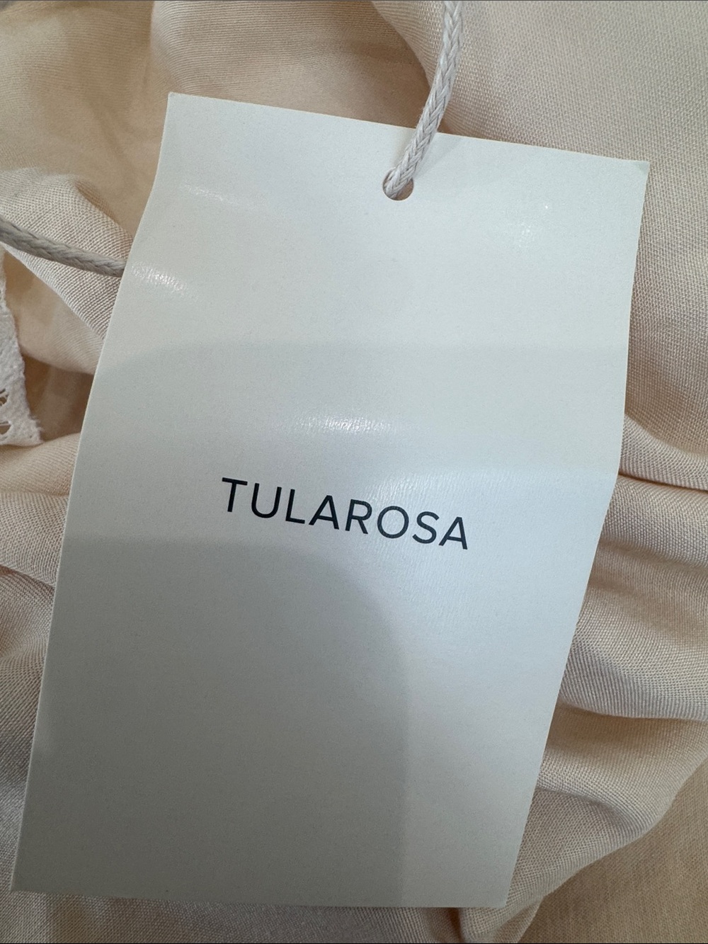 NWT TULAROSA Camille satin lace dress - Picture 7 of 7